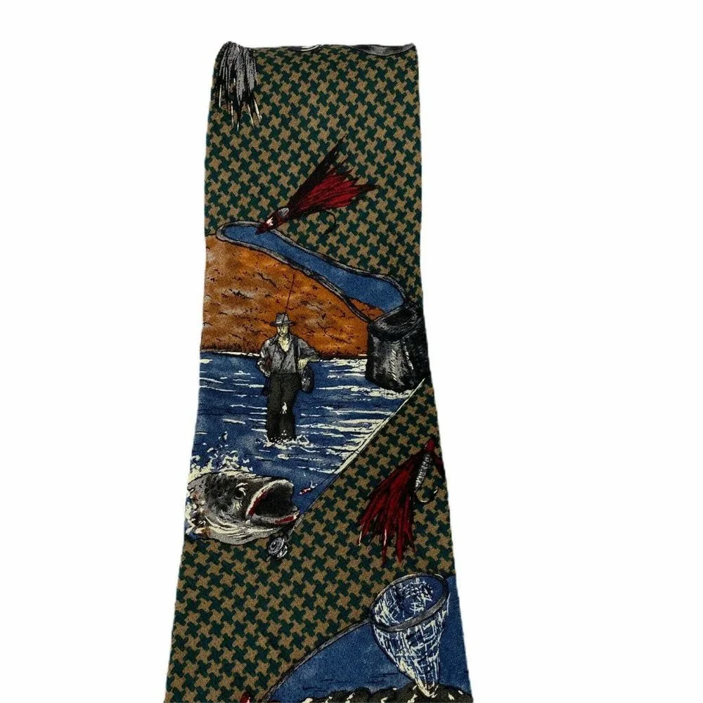 Aldrich Custom Apparel Fly Fishing Silk‎ Mens Tie